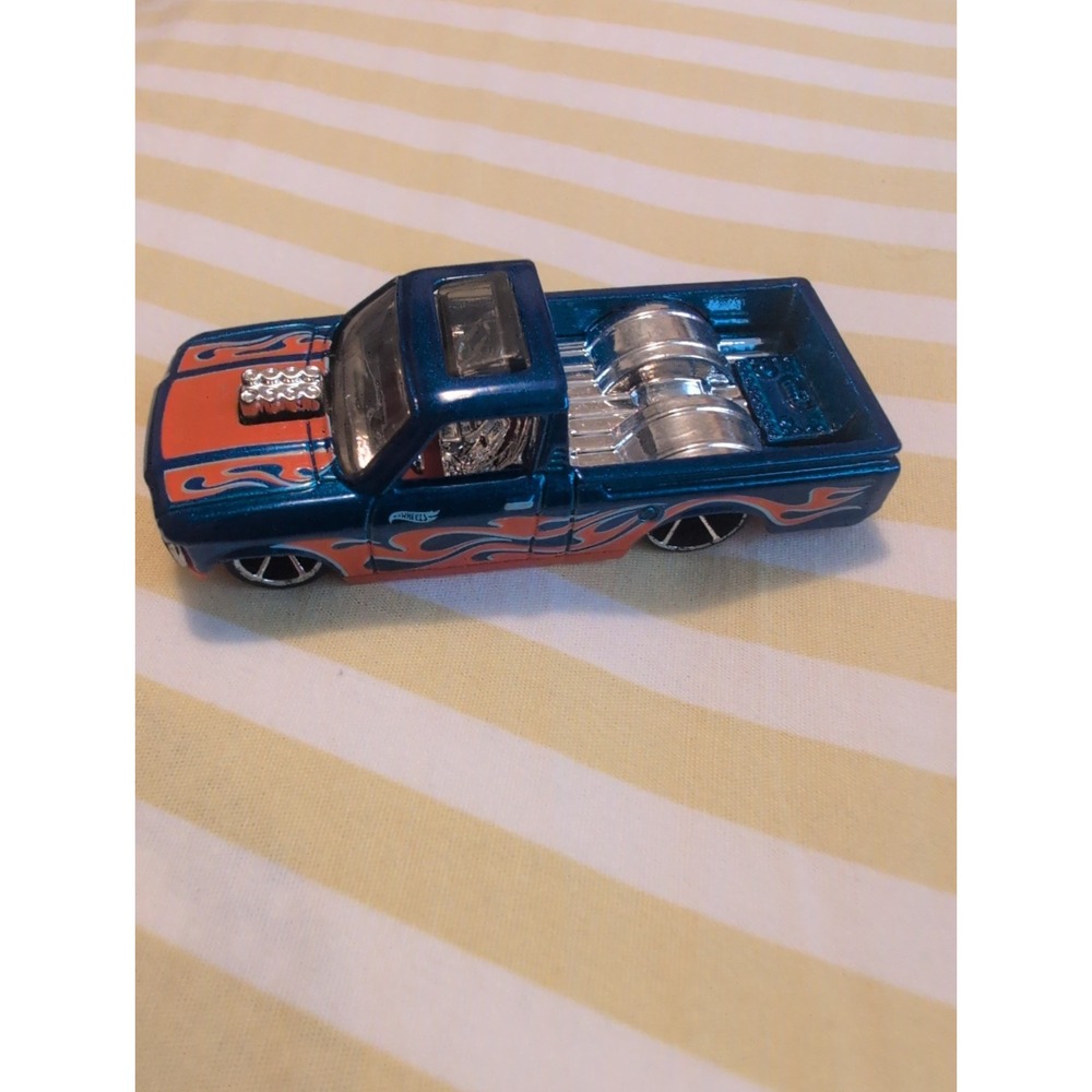 Hot Wheels Custom 72 Chevy Luv Pickup Truck 2015 Blue Hot Trucks Rare 1:64
